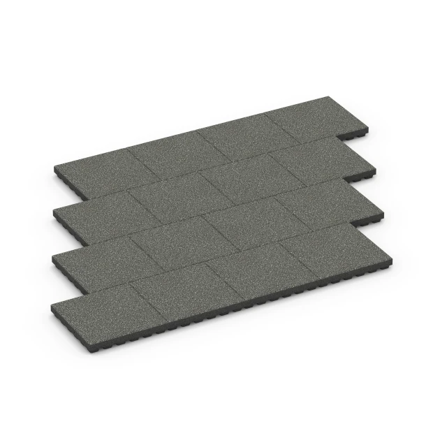 Typische Verlegung oder Einbausituation für den Artikel 6440 von WARCO - Dopadová dlažba – 210 cm, Farbton Tmavě šedá žula in der Abmessung 50 x 50 x 7 cm.