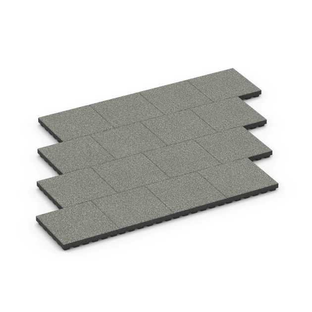 Typische Verlegung oder Einbausituation für den Artikel 6441 von WARCO - Dopadová dlažba – 210 cm, Farbton Šedá žula in der Abmessung 50 x 50 x 7 cm.