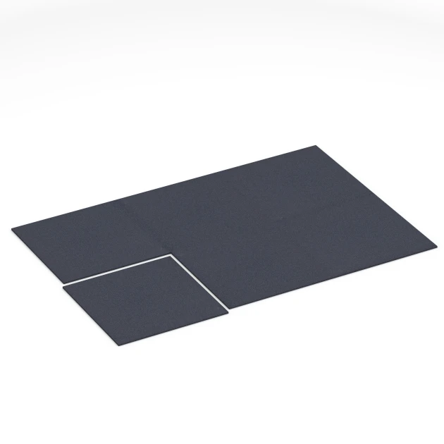 Typische Verlegung oder Einbausituation für den Artikel 6175 von WARCO - Fitness Performance Elite Tréninkový povrch, Farbton Antracit in der Abmessung 100 × 100 × 1,5 cm.