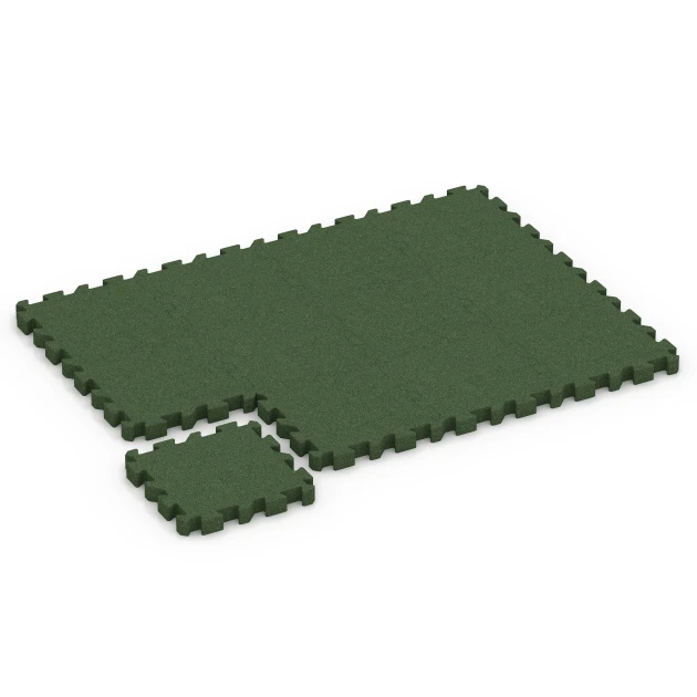 Typische Verlegung oder Einbausituation für den Artikel 6311 von WARCO - Puzzle dlaždice na dětské hřiště, Farbton Travní zelená in der Abmessung 50 x 50 x 6 cm | 0,25 m².