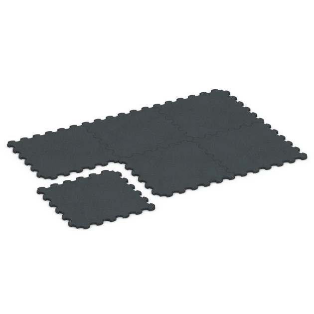 Typische Verlegung oder Einbausituation für den Artikel 7084 von WARCO - Gumová podložka pro psy, Farbton Antracit in der Abmessung 102,5 x 102,5 x 3 cm | 1,05 m².