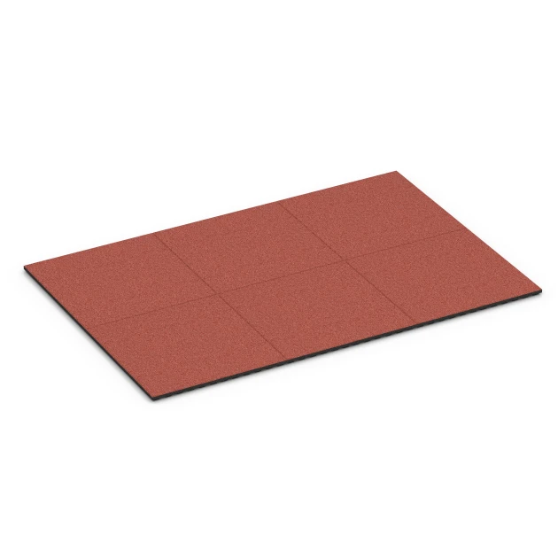 Typische Verlegung oder Einbausituation für den Artikel 6388 von WARCO - Gumová stájová rohož Premium, Farbton Cihlově červená in der Abmessung 100 x 100 x 4,5 cm | 1,00 m².