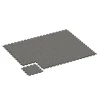 Typische Verlegung oder Einbausituation für den Artikel 6751 von WARCO - Hrací podložka, Farbton Tmavě šedá žula in der Abmessung 44,6 x 44,6 x 1,8 cm.