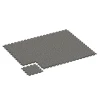 Typische Verlegung oder Einbausituation für den Artikel 6823 von WARCO - Fitness Active podlaha, Farbton Tmavě šedá žula in der Abmessung 44,6 x 44,6 x 1,8 cm.
