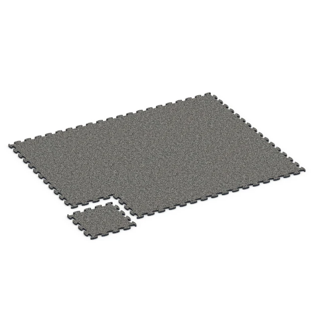 Typische Verlegung oder Einbausituation für den Artikel 6823 von WARCO - Fitness Active podlaha, Farbton Tmavě šedá žula in der Abmessung 44,6 x 44,6 x 1,8 cm.