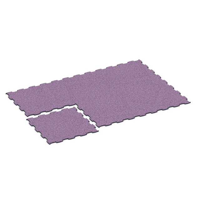 Typische Verlegung oder Einbausituation für den Artikel 6864 von WARCO - Fitness Max Floor System, Farbton Levandule in der Abmessung 44,6 x 44,6 x 1,8 cm.