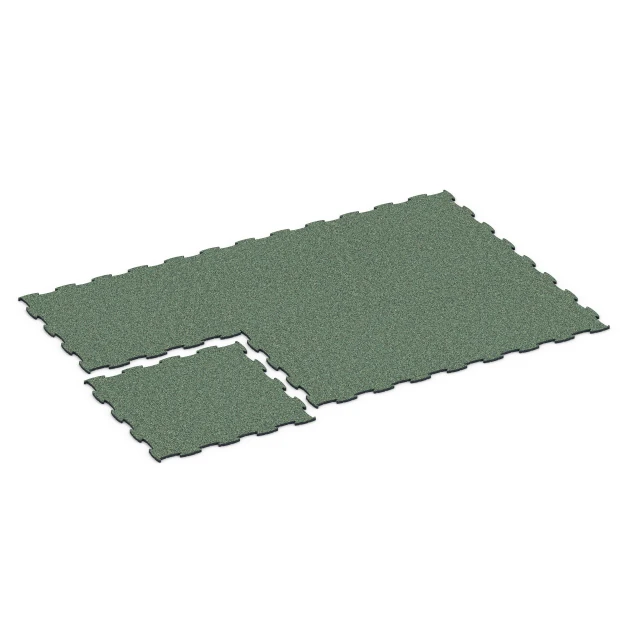 Typische Verlegung oder Einbausituation für den Artikel 6834 von WARCO - Fitness Active podlaha, Farbton Anglický trávník in der Abmessung 97,1 x 97,1 × 1,8 cm.