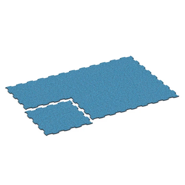 Typische Verlegung oder Einbausituation für den Artikel 6812 von WARCO - Podlaha pro psí sport, Farbton Atlantik in der Abmessung 97,1 x 97,1 × 1,8 cm.