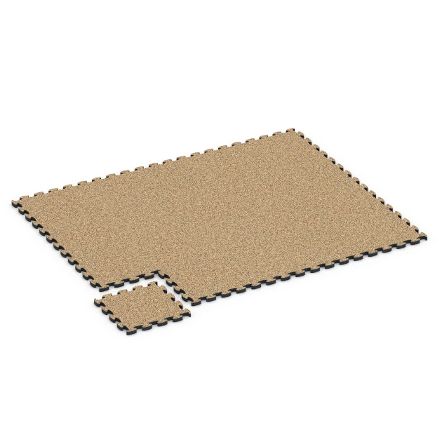 Typische Verlegung oder Einbausituation für den Artikel 6939 von WARCO - Dopadová puzzle podložka, Farbton Ratan in der Abmessung 44,6 x 44,6 × 2,8 cm.