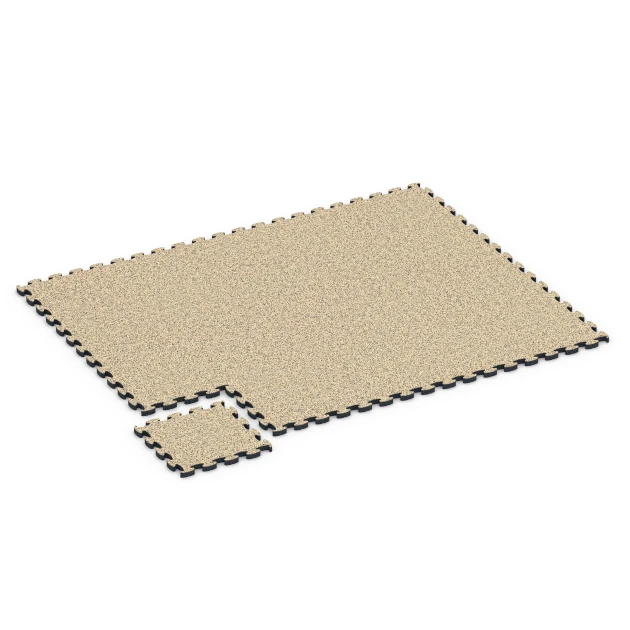 Typische Verlegung oder Einbausituation für den Artikel 6955 von WARCO - Sportovní dlaždice hřiště, Farbton Travertin in der Abmessung 44,6 x 44,6 × 2,8 cm.