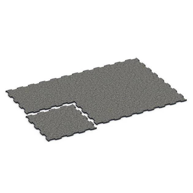 Typische Verlegung oder Einbausituation für den Artikel 6886 von WARCO - Fitness Max Floor System, Farbton Tmavě šedá žula in der Abmessung 97,1 x 97,1 x 2,8 cm.