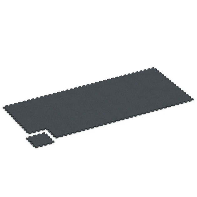 Typische Verlegung oder Einbausituation für den Artikel 6964 von WARCO - Fitness Premium sportovní podlaha Plus, Farbton Antracit in der Abmessung 28,9 x 28,9 x 1,8 cm.