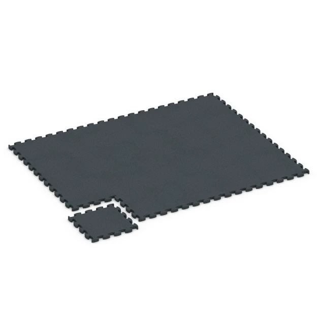 Typische Verlegung oder Einbausituation für den Artikel 6967 von WARCO - Fitness Premium sportovní podlaha Plus, Farbton Antracit in der Abmessung 45,9 x 45,9 x 2,8 cm.
