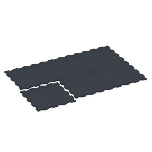Typische Verlegung oder Einbausituation für den Artikel 6969 von WARCO - Fitness Premium sportovní podlaha Plus, Farbton Antracit in der Abmessung 99 x 99 x 2,8 cm.