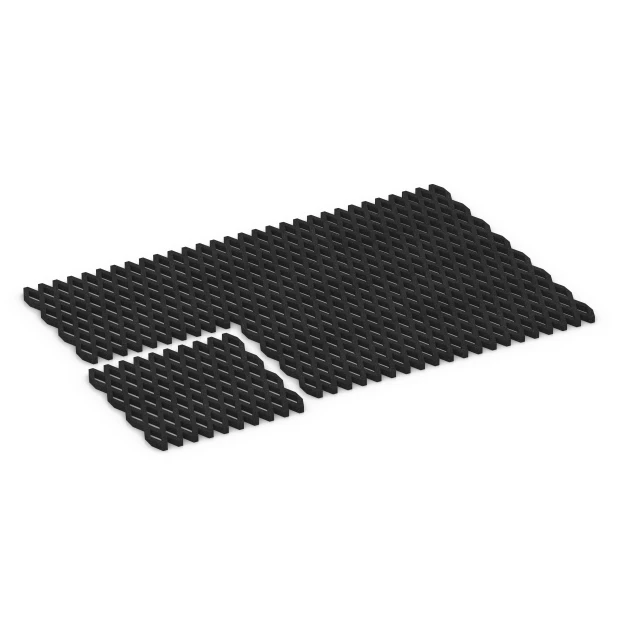 Typische Verlegung oder Einbausituation für den Artikel 7009 von WARCO - Dopadová zatravňovací dlažba, Farbton Antracit in der Abmessung 100 x 100 x 4 cm.