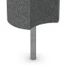 Rubber granulate palisade von WARCO im Farbdesign Šedá břidlice mit den Abmessungen ø 250 x 400 mm. Produktfoto von Artikel 2553 in der Aufsicht von schräg vorne.